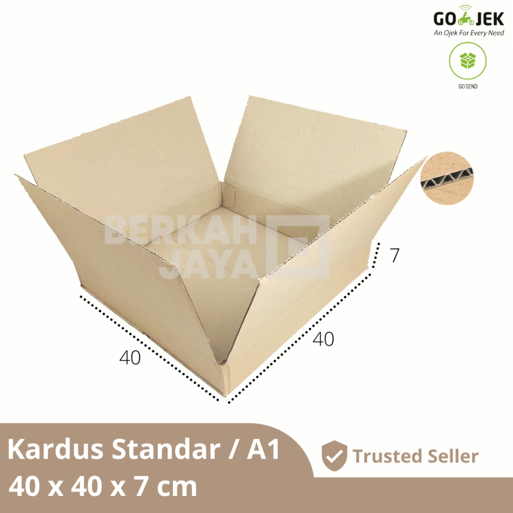

Box 40x40x7 cm Kotak/Kemasan/Packaging/Kardus/Karton/Kemasan (Kardus 40 x 40 x 7 cm)