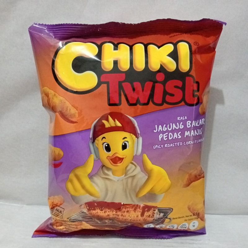 

Chiki Twist Rasa Jagung Bakar Pedas Manis 65g