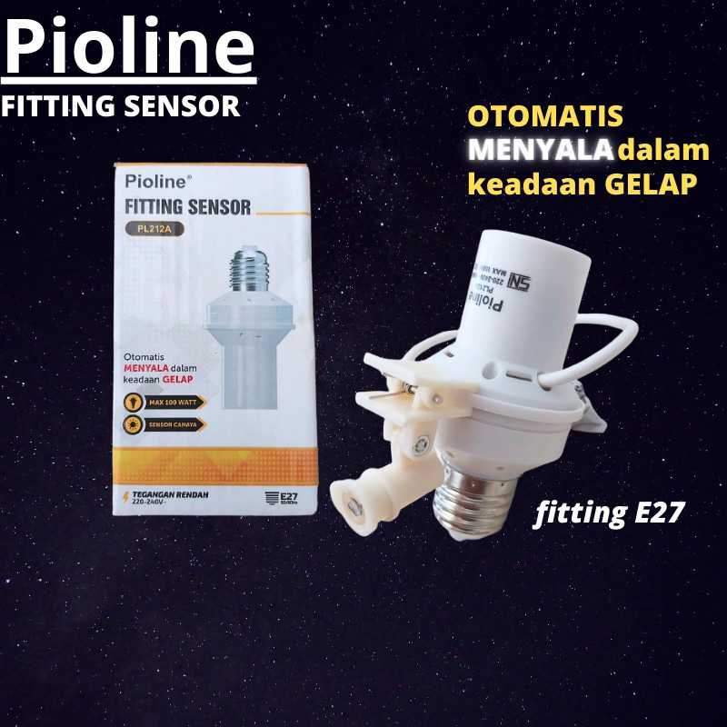 Fitting Lampu Sensor Pioline / Fitting sensor cahaya