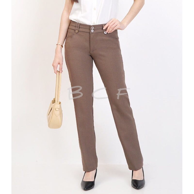 Celana kerja kantor wanita stretch Bc 11