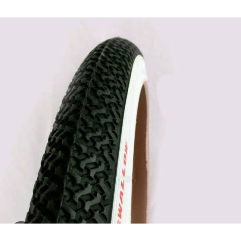Ban luar sepeda 20x175 swallow les hitam putih/bmx/lipat/minion/mini
