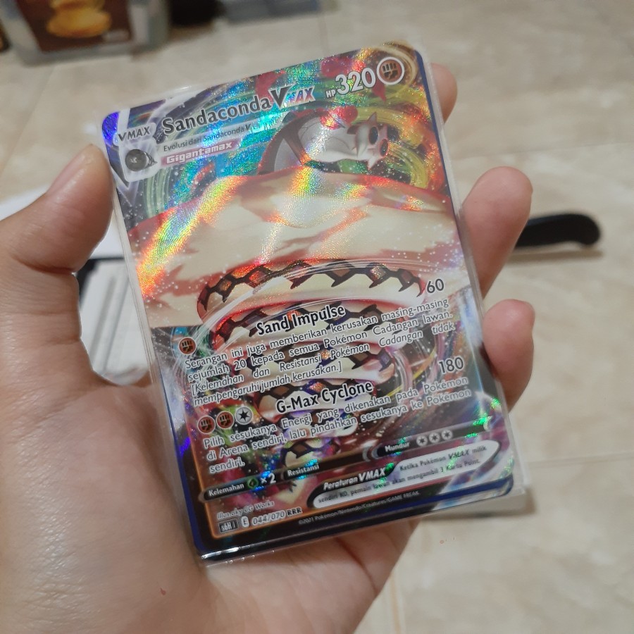 Sandaconda Vmax RRR 044/070 S6H Pokemon TCG Indonesia Trading Card Game