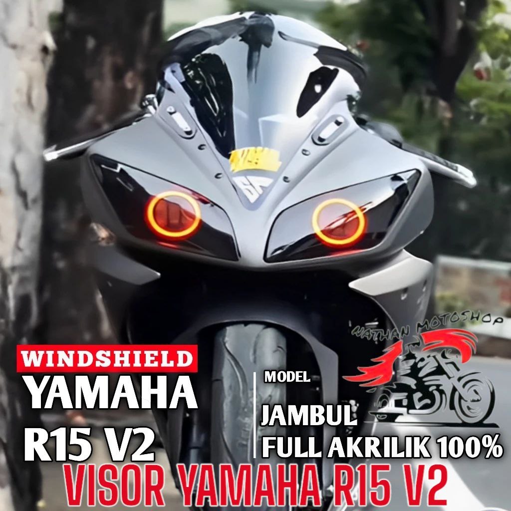 Visor windshield R15 visor R15 v2 model jambul windshield yamaha R15 v2 Visor Yamaha R15 V2 Jambul