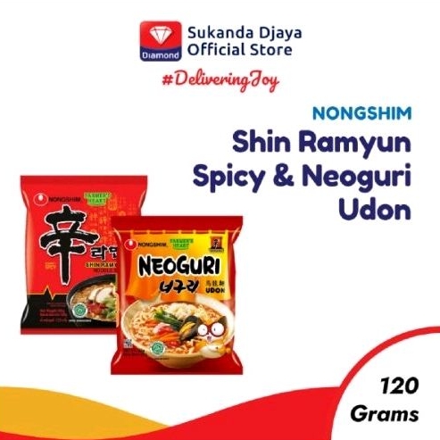 

NONG SHIM SHIN RAMYUN SPICY MUSHROOM & NEOGURI UDON 120 GR