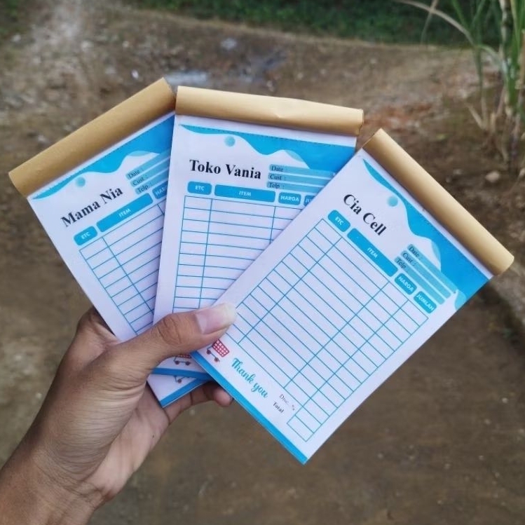 

Promo Nota custom free design // Nota olshop custom nama toko