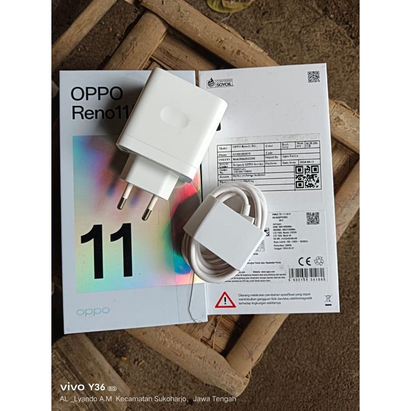 CARGER ORIGINAL SECOND OPPO RENO 11 67WATT SUPERVOOC.
