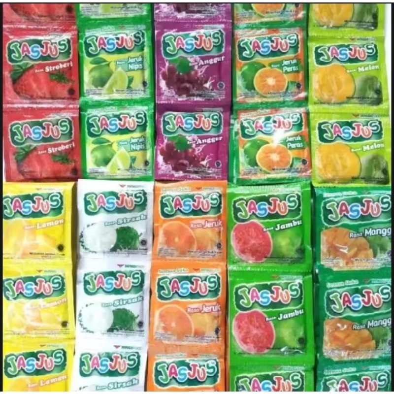 

JasJus Aneka Rasa 50pcs Grosir Murah - JasJus Es serbuk 50pcs