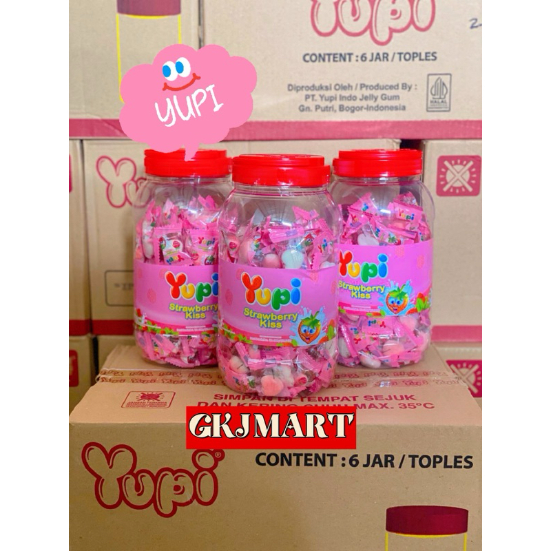 

Permen Yupi Strawberry Kiss Jar x 1pcs