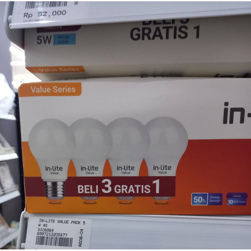 LAMPU LED IN LITE 5watt value series