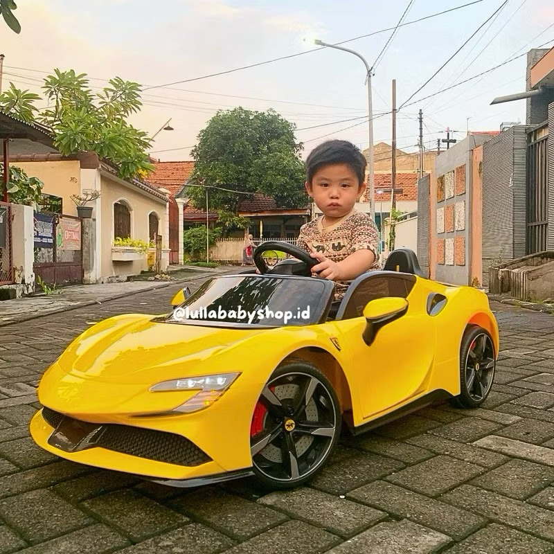 Mobil AKI PMB 6188 VARSA Ferrari Lamborghini M6188 Mainan Anak Mobil Aki SNI | Mobil Aki Sport Car A