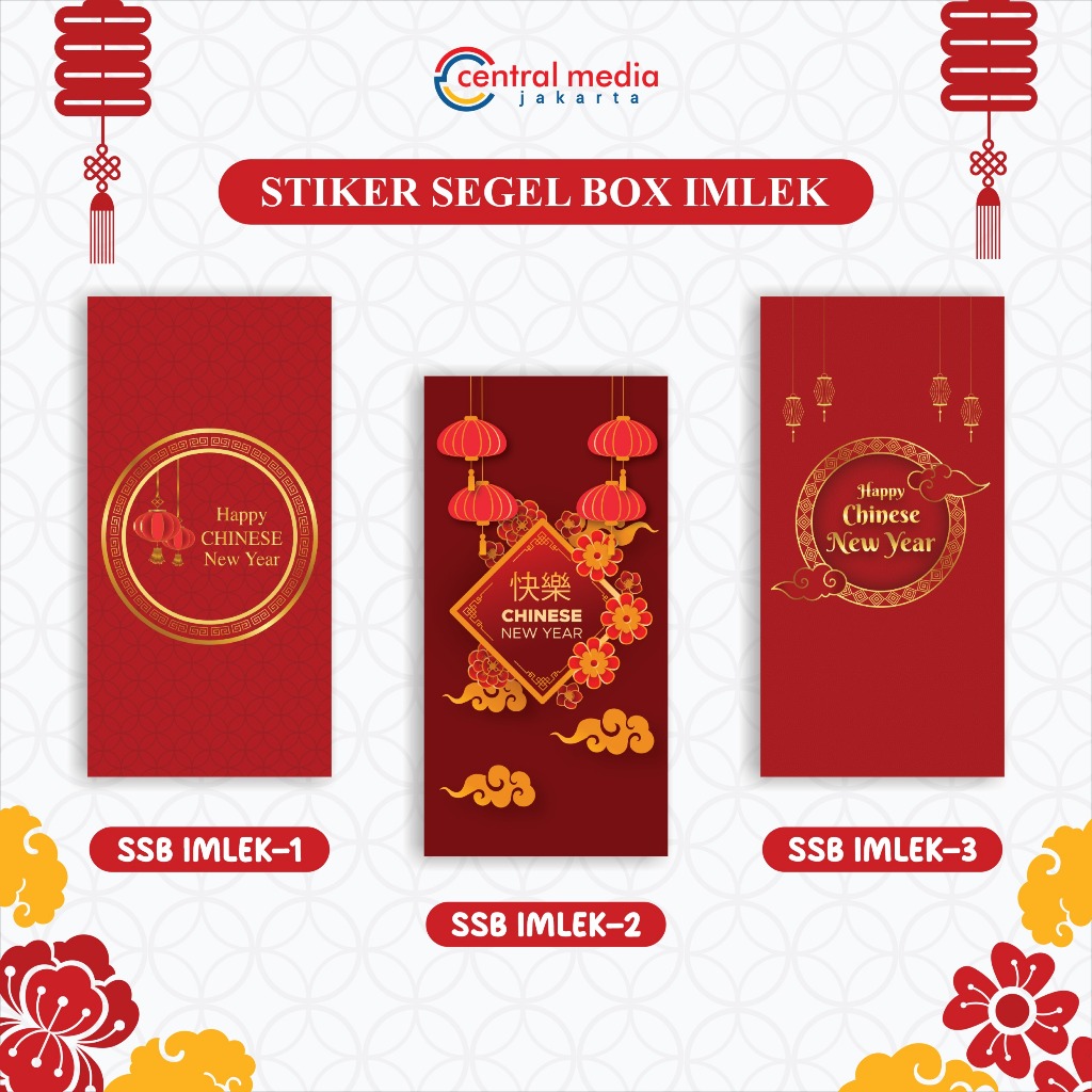 

Sticker Segel Box Imlek Label Hampers Chinese New Year