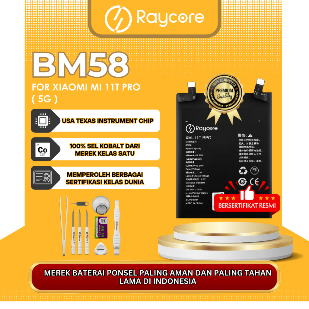 Raycore - Baterai BM58 FOR XIAOMI MI 11T PRO ( 5G )