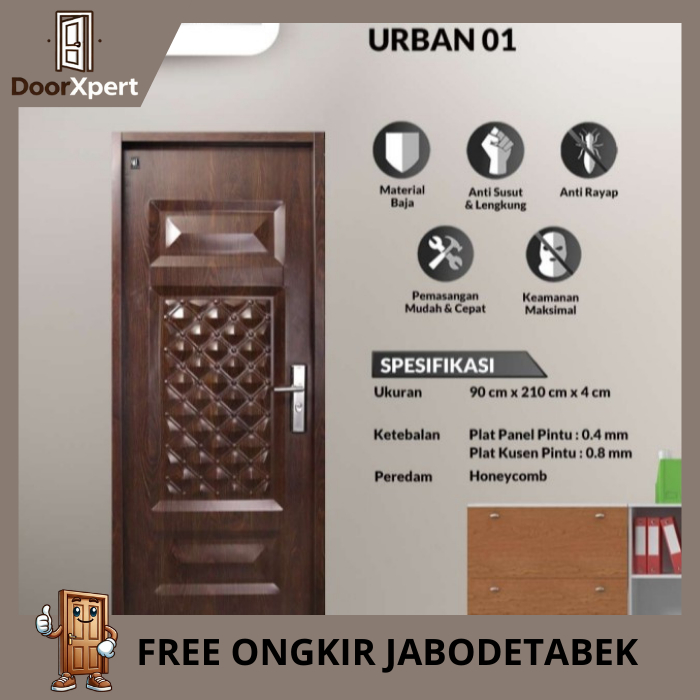 Pintu Kamar | Pintu Rumah Baja FORTRESS URBAN 01