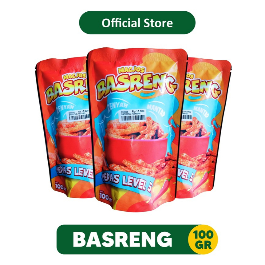 

Macjos Basreng Extra Spicy Level 5 Kriuk Renyah 100gr | Oleh Oleh Khas Batu Malang - 296006