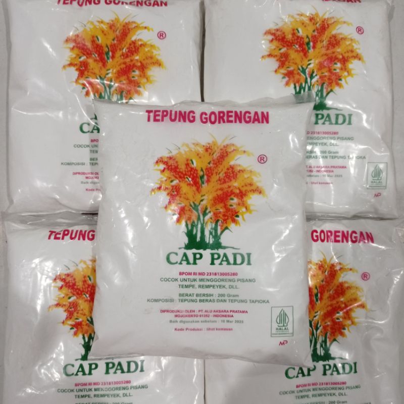 

Tepung Gorengan CAP PADI Kemasan 200gr