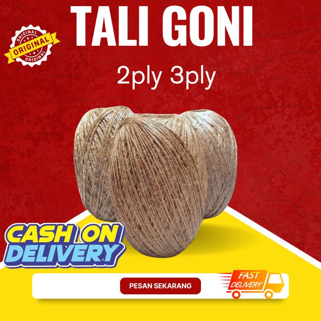 

Tali Rami Goni Roll ikatan 3 ply 3mm 2 ply 2mm Tali Hampers Hang Tag Tali Foto Polaroid Tali undangan- gulungan 25meteran - WAJIB BACA DESKRIPSI