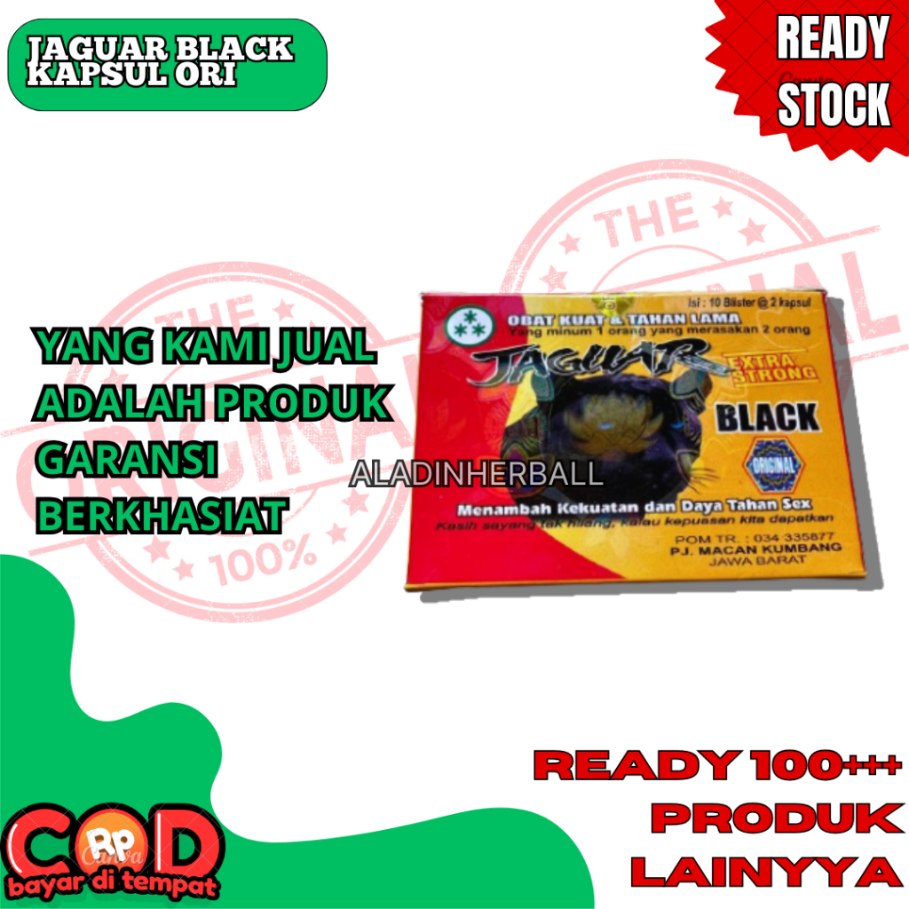 KAPSUL JAGUAR BLACK ORIGINAL 10 BLISTER