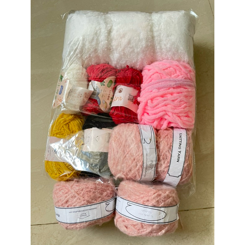 PRELOVED BENANG RAJUT IMPORT BENANG HANDUK BENANG CHENIL KECIL BESAR BENANG LOKAL MOHAIR TIDAK DIJUA