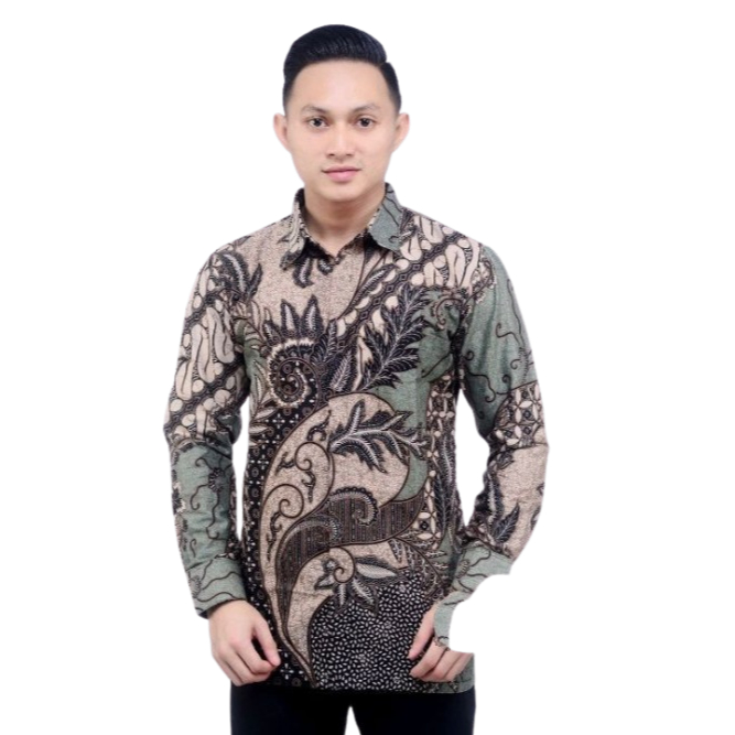BATIK PRIA KEMEJA BATIK LENGAN PANJANG BATIK LENGAN PANJANG MOTIF BATIK JOGJA PREMIUM BATIK MOTIF PR