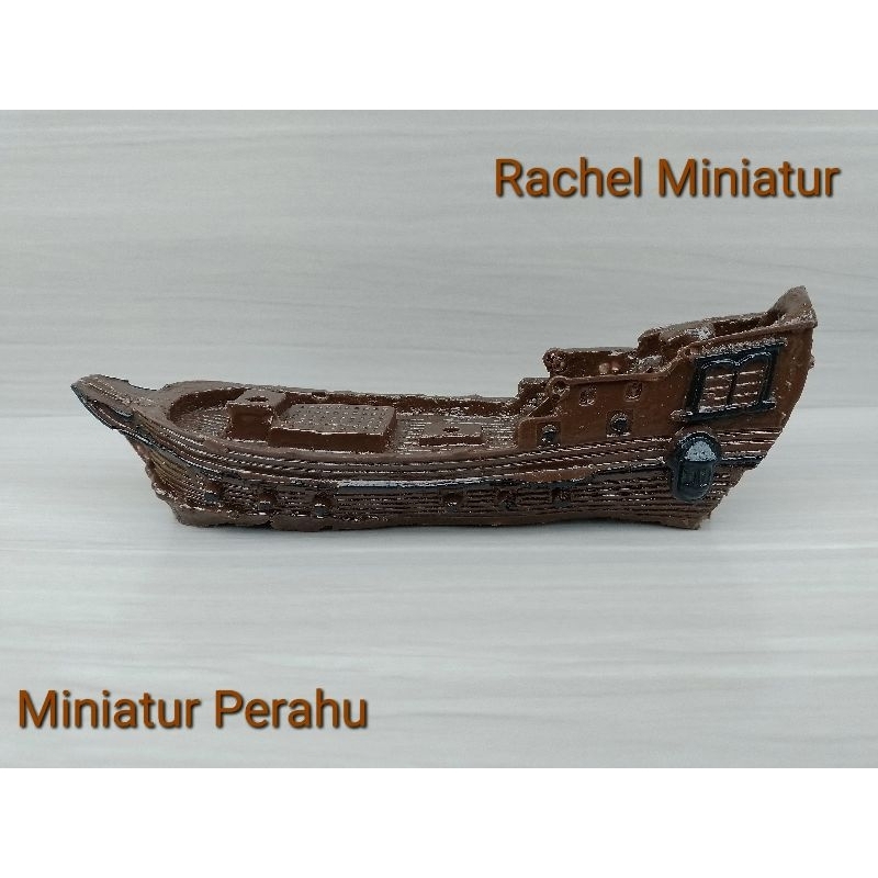 MINIATUR PERAHU/HIASAN AQUARIUM/DEKORASI RUMAH