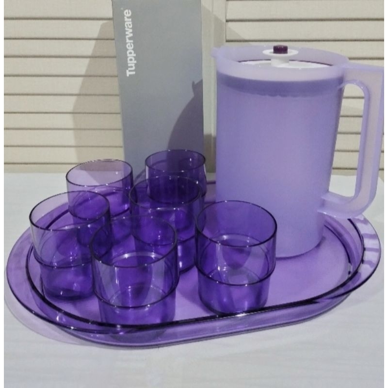Crystal Low Glass/Gelas Tupperware/Tupperware Ungu/Tumbler Tupperware/Tupperware Malaysia/Tupperware