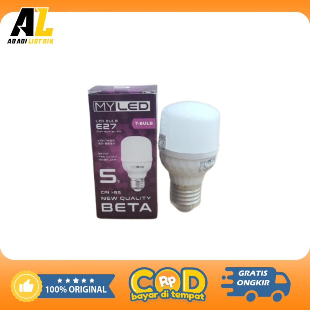 MYLED BETA LED 5 T/Bohlam LED murah Merk MYLED BETA 5 T/LED murah myled 5 T