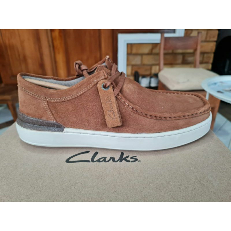 CLARKS Courtlite Wally | Clarks Cognac Suede ORIGINAL 100% GARANSI