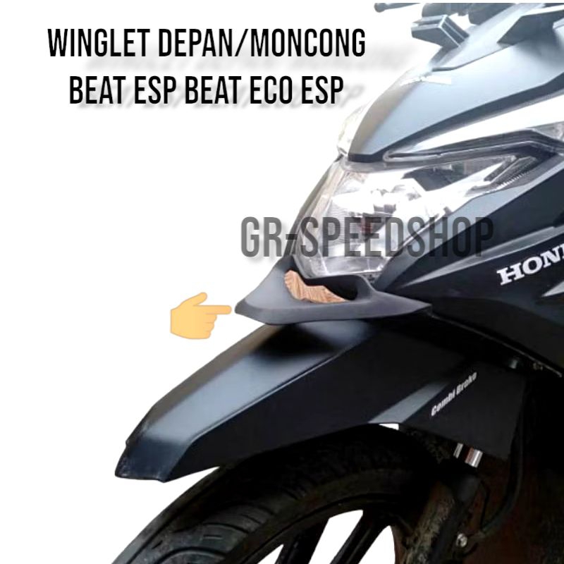 Aksesoris BEAT ESP winglet Beat ECO ESP 2016-2019 winglet moncong Depan