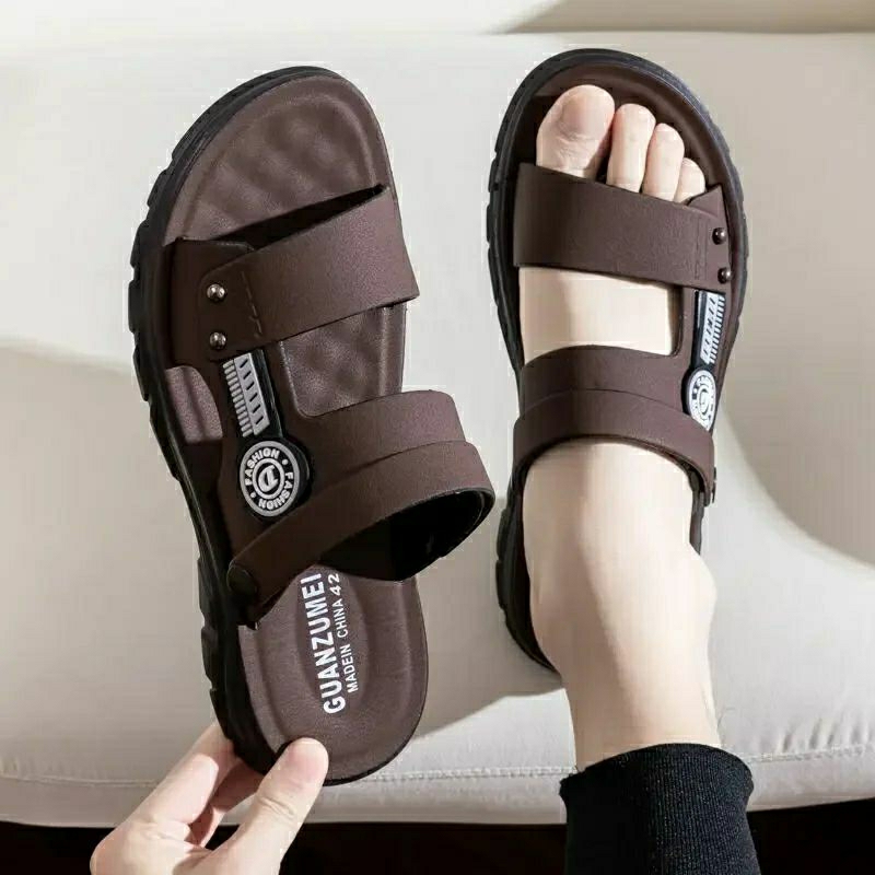 sandal pria terbaru kulit sintetis F