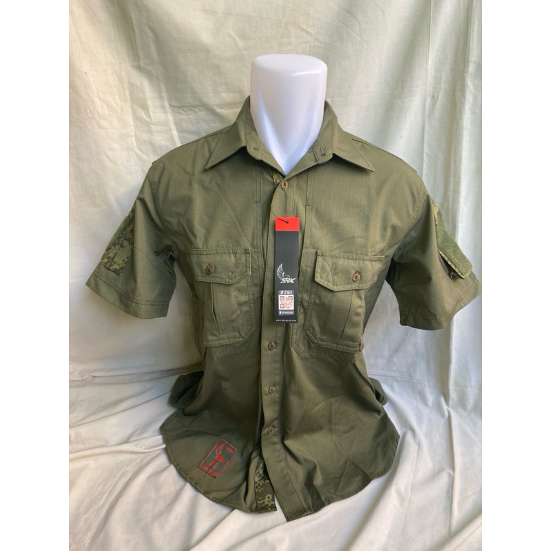 Kemeja PDL Hijau Army Motif Camo Digital Kroasia PT SRITEX (1)