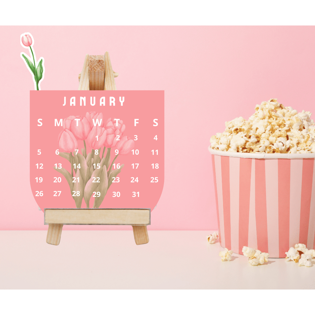

Printable Kalender Meja Mini aesthetic - kalender aesthetic desk calendar