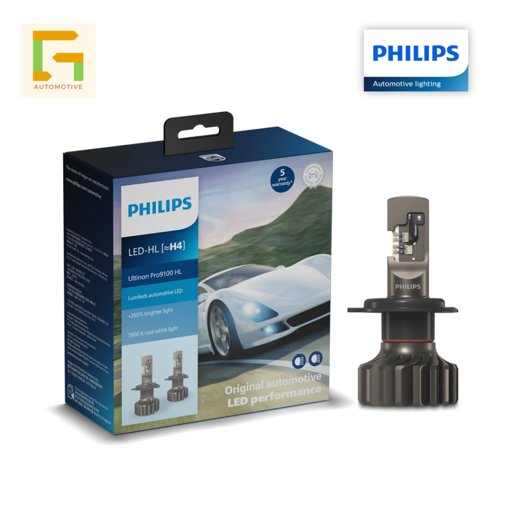 LAMPU MOBIL LED PHILIPS ULTINON PRO 9100 H4  H7 H11 HB3