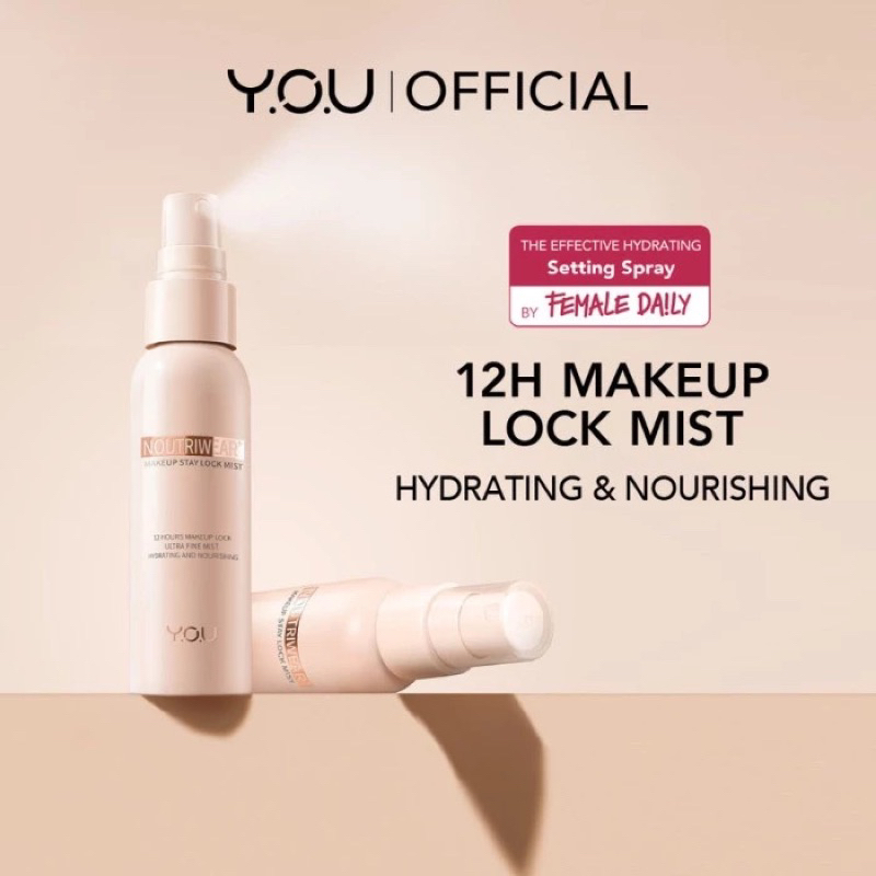 YOU NOUTRIWEAR STAY LOCK FACE MIST/ SETTING SPRAY YOU