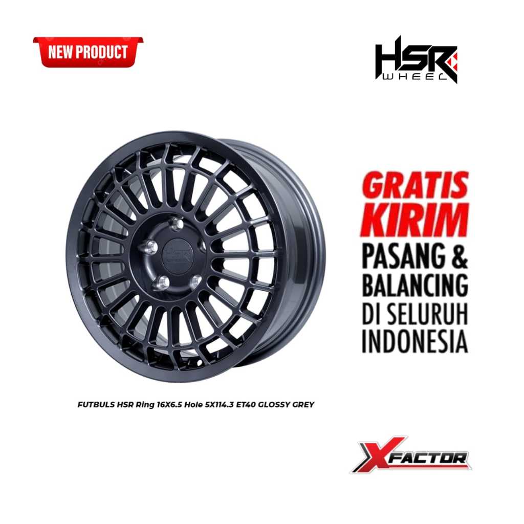 VELG INNOVA R16 VELG HSR RING 16 HSR  FUTBULS R16X6,5 H 5X114,3 ET 40 GLOSSY GREY