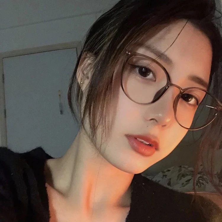 FREE ONGKIR KACAMATA KDB6 BULAT BENING GAYA KOREA KACA MATA ANTI RADIASI SAMARINDA