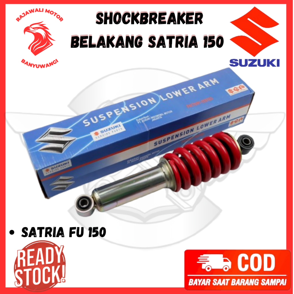 Shock Belakang Suzuki Satria FU 150 Ori / ShockBreaker Belakang Merah Suzuki Satria FU 150