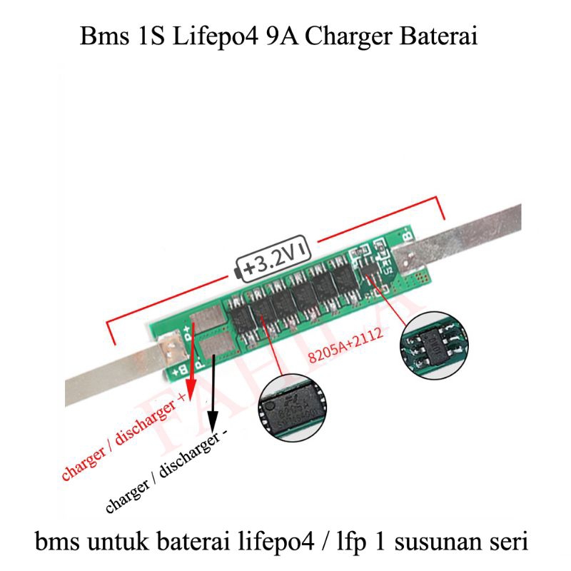 Bms 1S 9A Lifepo4 Bms Lifepo4 1S 9A
