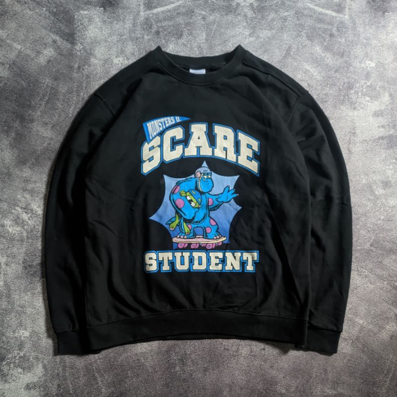 Crewneck Jacket ADLV x Monster Inc Disney (RARE) Second Thrift Original