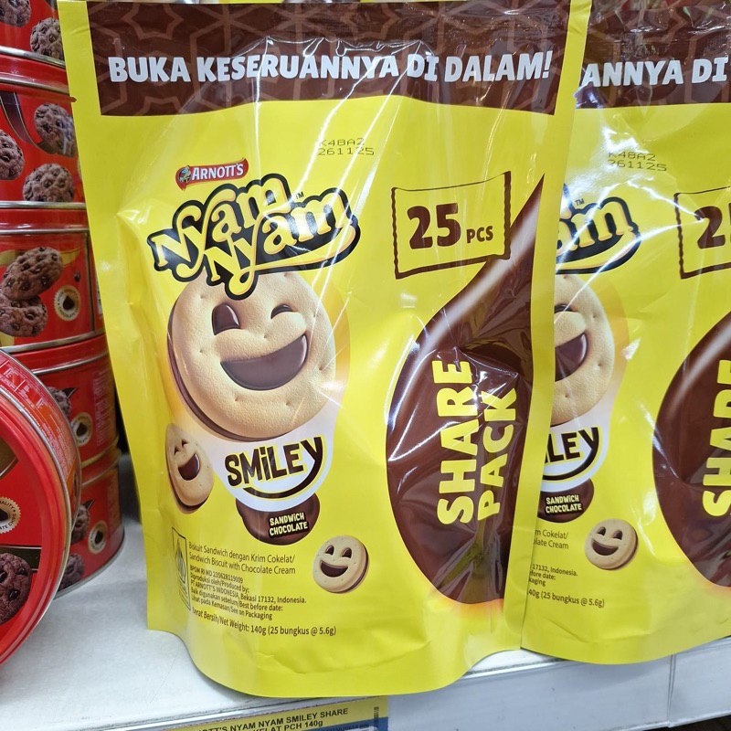 

Nyam Nyam Smiley chocolate pouch 140gram