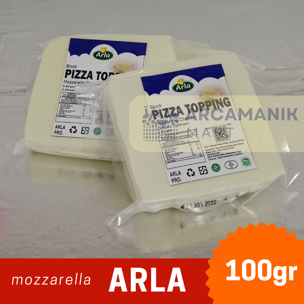 

Arla toping pizza Cheese 100gr Keju Mozzarella Arla toping pizza