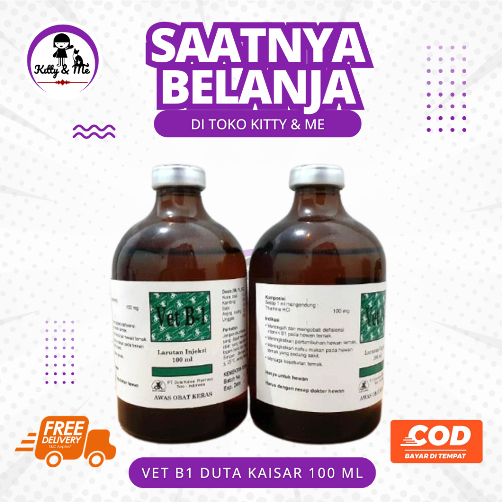 VET B1 DUTA KAISAR 100 ML - Vitamin Untuk Hewan