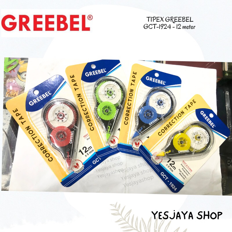 

{1 pc} Tip Ex Greebel GCT 1924 12 meter / Correction Tape Greebel GCT-1924