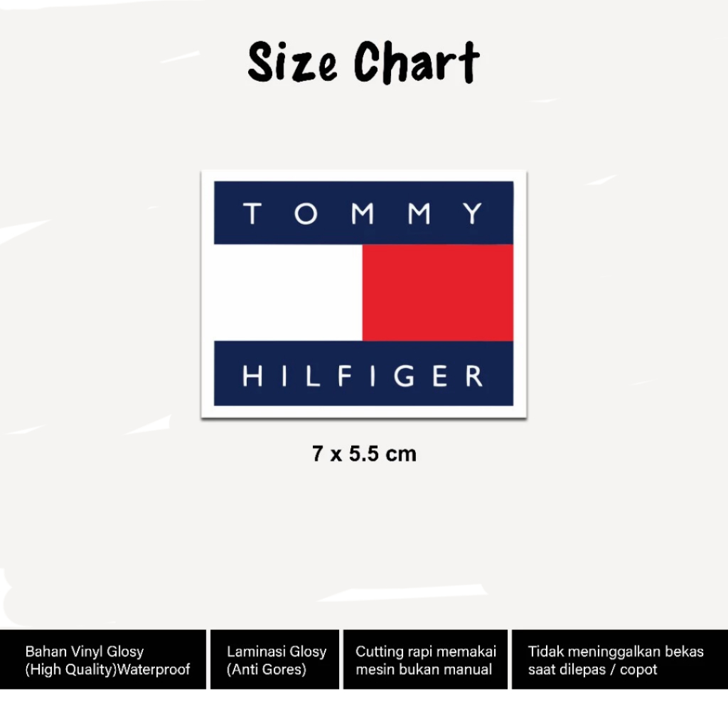 

Stiker Hypebeast Waterproof Vinyl Glossy Sticker Brand Casual TH Hp Laptop