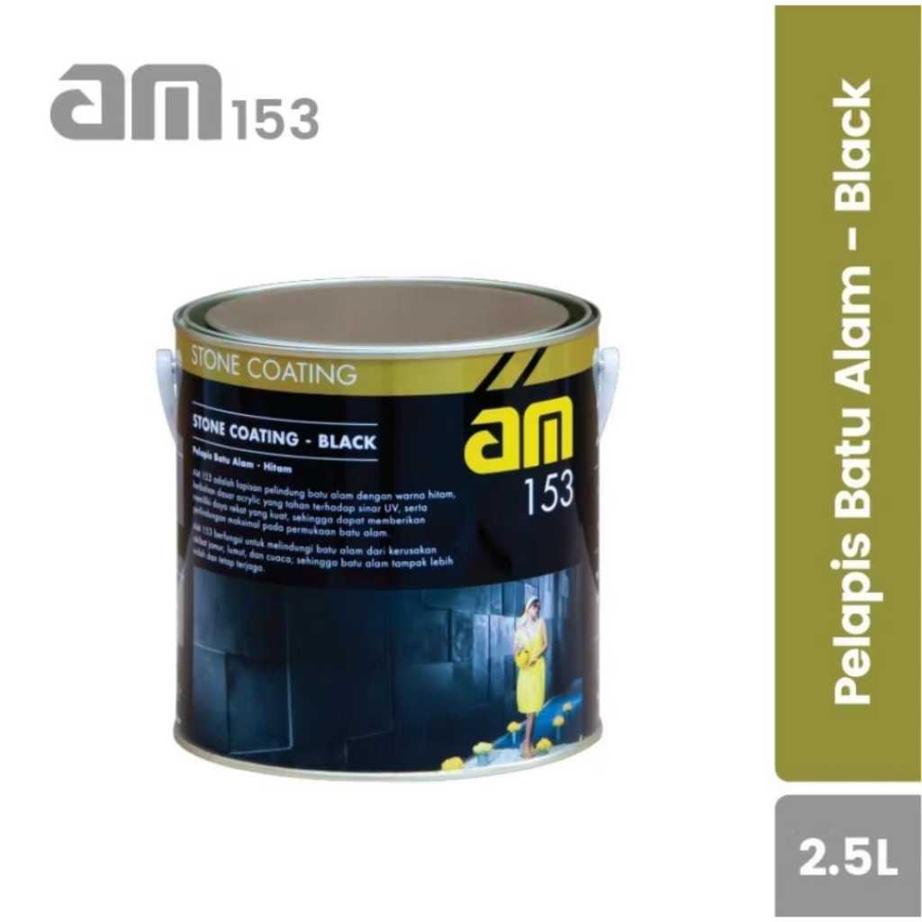 Cat Pelapis Batu Alam Hitam AM 153