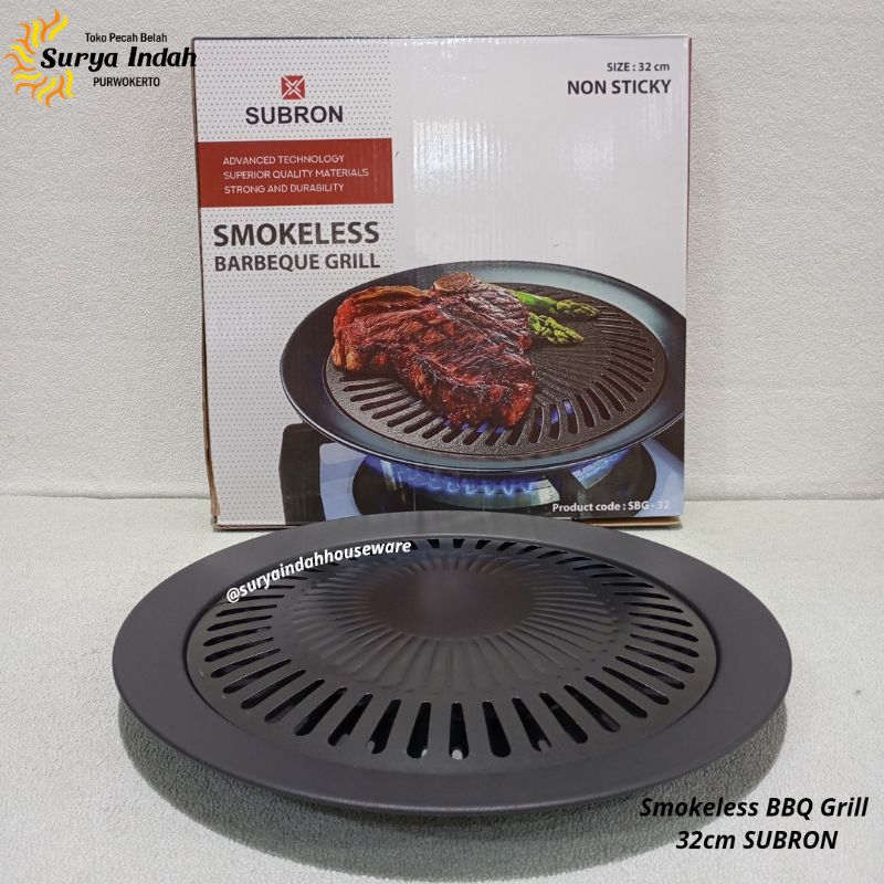 PANGGANGAN DAGING / GRILL PAN / SMOKELESS BBQ GRILL SUBRON / ALAT GRILL