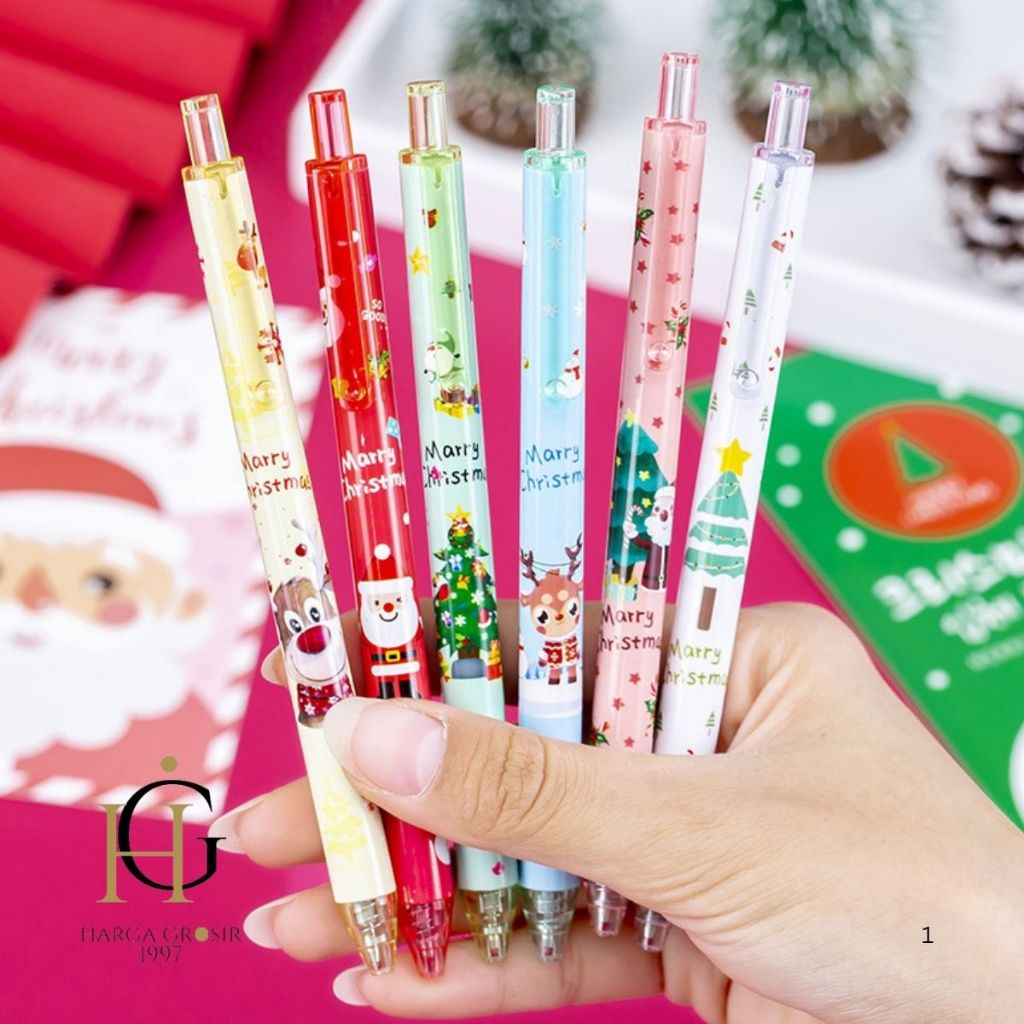 

1PCS PENA PEN BOLPEN XMAS CHRISTMAS PULPEN CETEK NATAL BENING WARNA-WARNI PC-1010