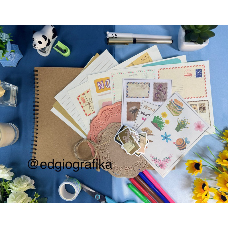 

SCRAP BOOK A4 COKLAT / DAILY JOURNAL / PAPERKIT