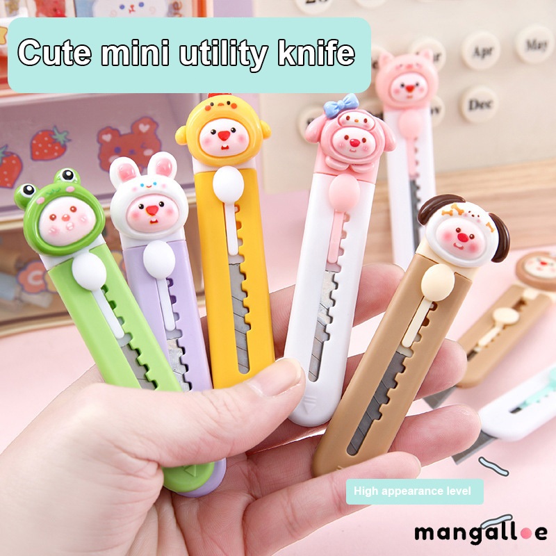 

✨COD Cutter Mini Portable Karakter Kartun Pisau Pemotong Kertas Model Tapak Hewan Cutter Unboxing Travel Kit Paper Lucu Hand Cutter Paw Mini Serbaguna MG