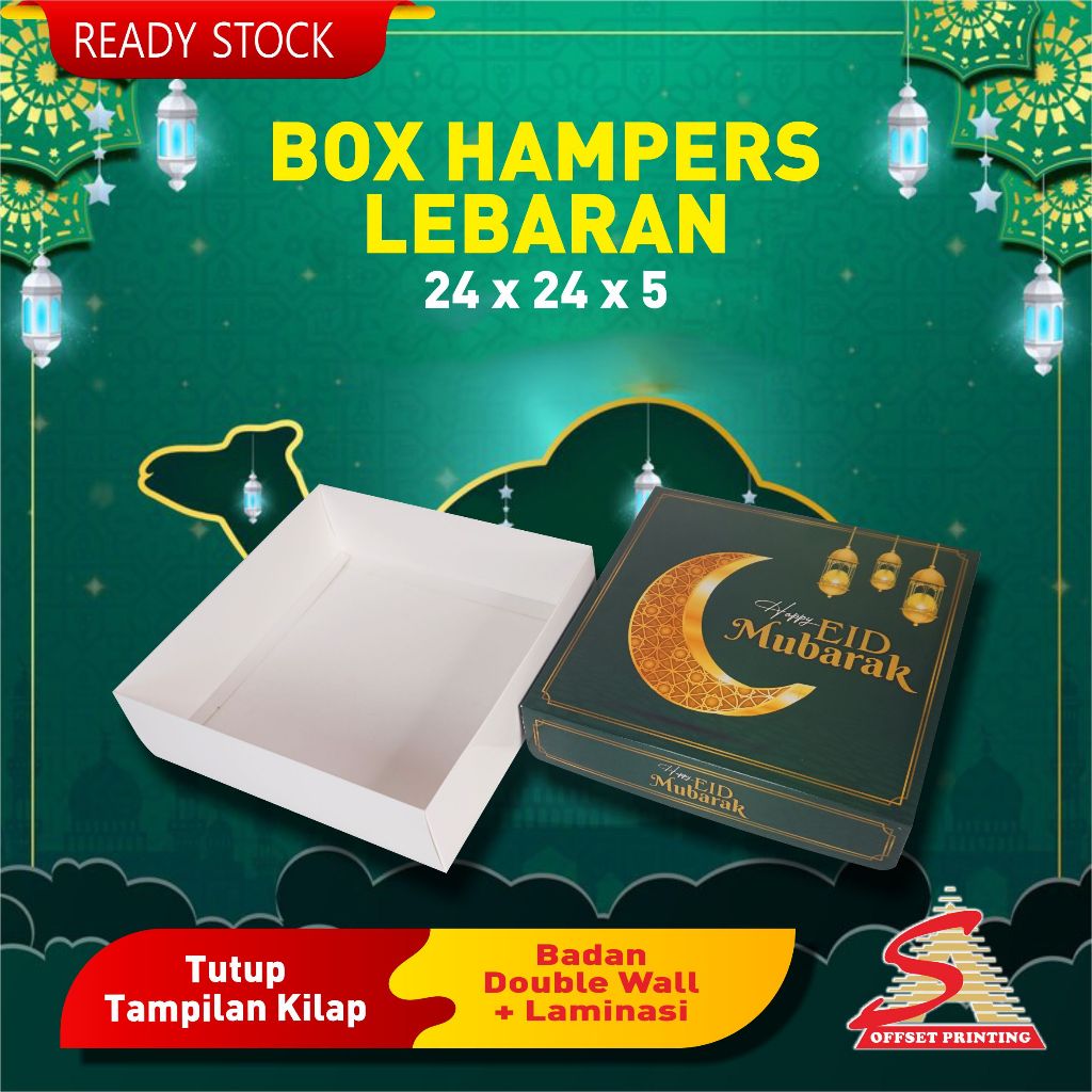 

24 x 24 x 5 Hampers Lebaran/Box Lebaran/Box Kue Kering/Dus Idul Fitri