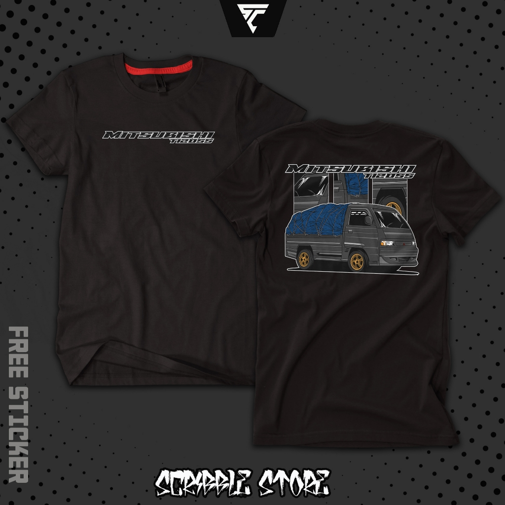 Kaos Mobil Pick Up Mitsubishi T120ss | Baju Driver Muda | Kaos Racing Pria